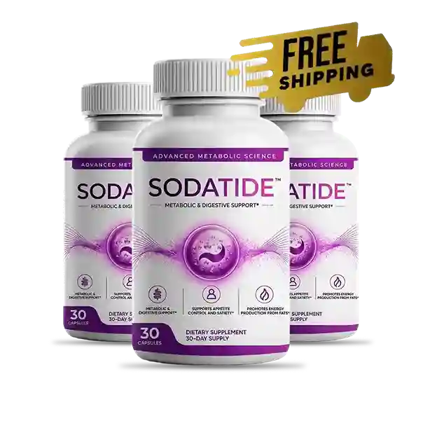 Sodatide 3-bottle pack — 90-day gut health and metabolic support supply